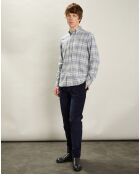 Chemise en Flanelle regular Pitt ciel