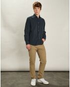 Chemise regular en Velours Milleraies Paul Pat carbone