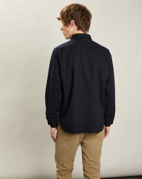 Chemise en Laine mélangée Percey marine