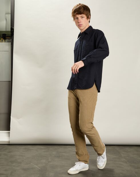 Chemise en Laine mélangée Percey marine