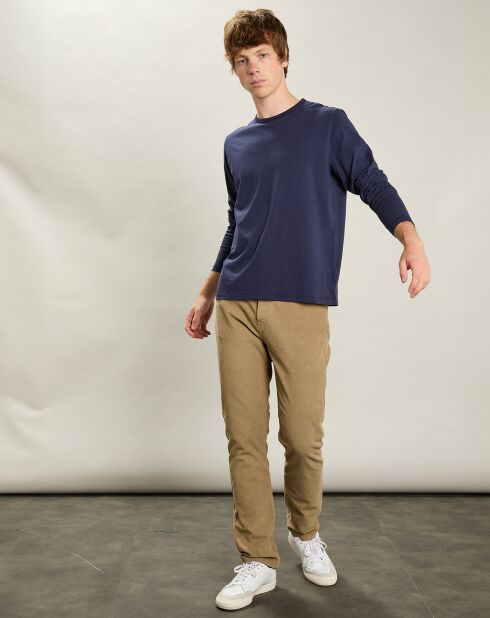 T-Shirt Équipage Ls marine