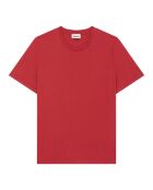 T-Shirt en Coton Bio Pedro rouge cerise