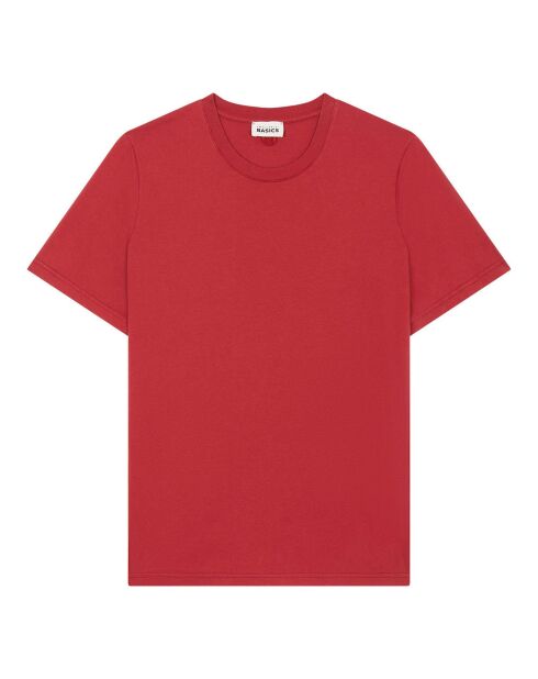T-Shirt en Coton Bio Pedro rouge cerise