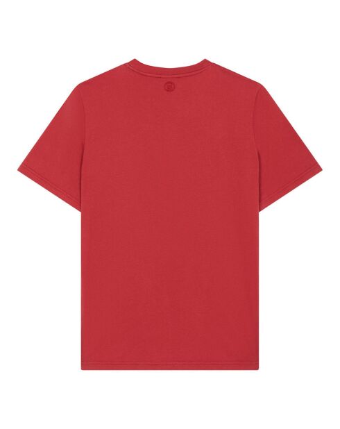 T-Shirt en Coton Bio Pedro rouge cerise