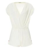 Combi-Short en Coton Bio Alicia blanc cassé