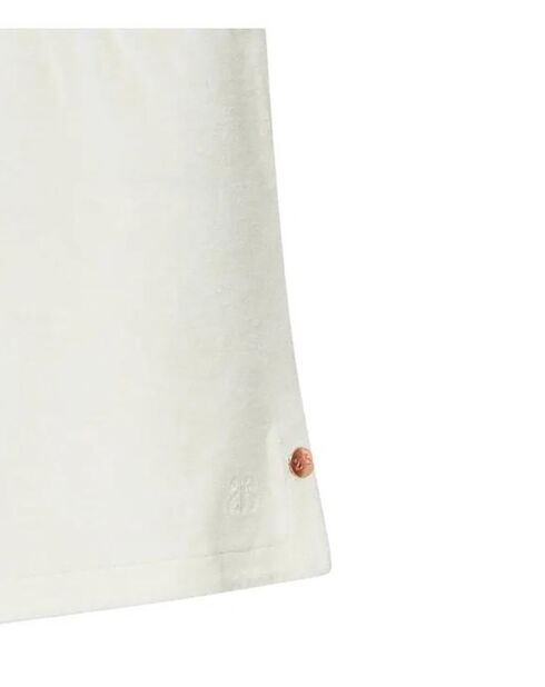 Combi-Short en Coton Bio Alicia blanc cassé