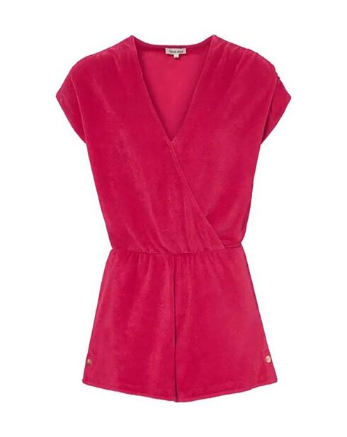Fuchsiafarbener Jumpsuit Alicia aus Biobaumwolle