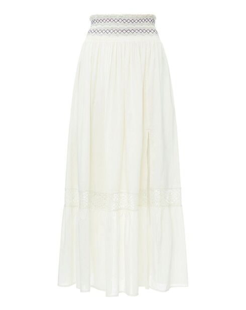Jupe Ambre blanc cassé