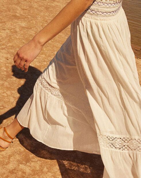 Jupe Ambre blanc cassé