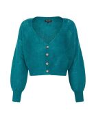 Cardigan en Laine mélangée Aqua vert sapin