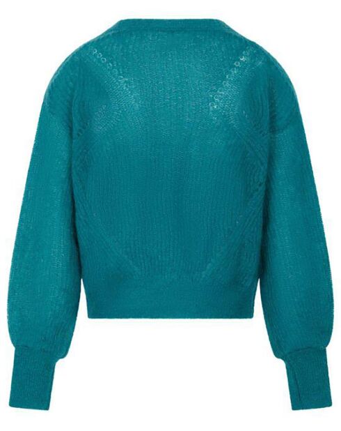 Cardigan en Laine mélangée Aqua vert sapin
