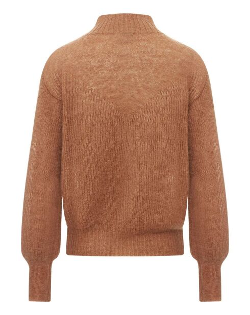 Azurbrauner Pullover