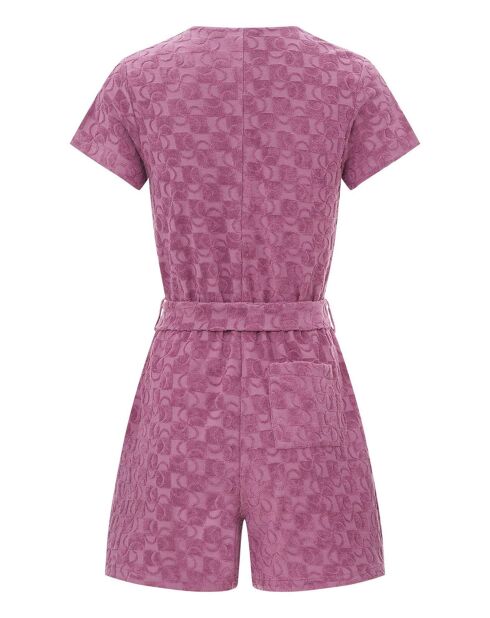 Plüschfarbener Playsuit Calista aus Biobaumwolle