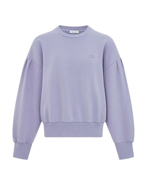 Sweat en Coton Bio Celeste bleu glacier