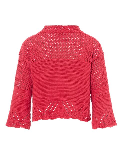 Cardigan Cloda rosso lampone