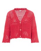 Cardigan Cloda rouge framboise