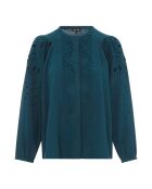 Blouse en Coton Bio Emy vert canard