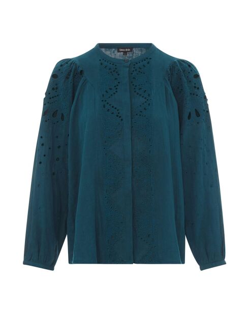 Blouse en Coton Bio Emy vert canard