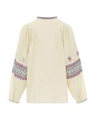 Blouse en Coton Bio Emy-Emb ecrue