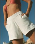 Pantaloncini in cotone biologico Off-white Flora