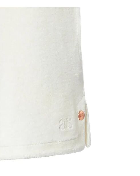 Short en Coton Bio Flora blanc cassé