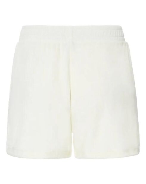 Short en Coton Bio Flora blanc cassé