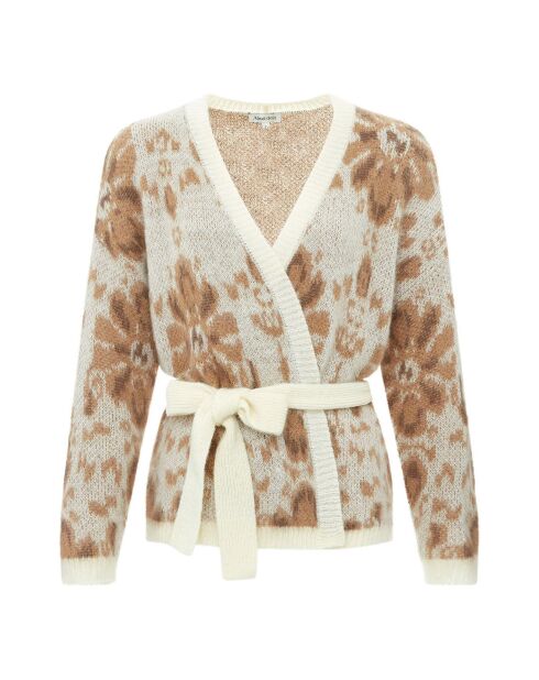 Cardigan en Laine mélangée Giulia blanc cassé