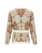 Cardigan en Laine mélangée Giulia blanc cassé