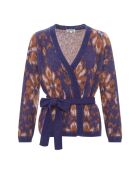 Cardigan en Laine mélangée Giulia violine