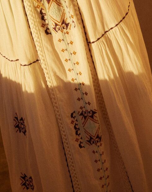 Gladys cremefarbenes Kleid