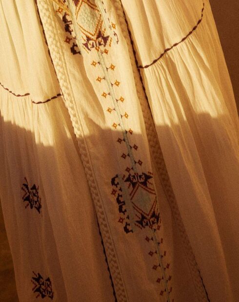 Robe Gladys blanc cassé