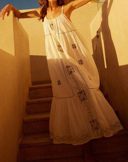 Robe Gladys blanc cassé