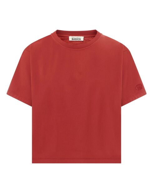 T-Shirt en Coton Bio India terracotta