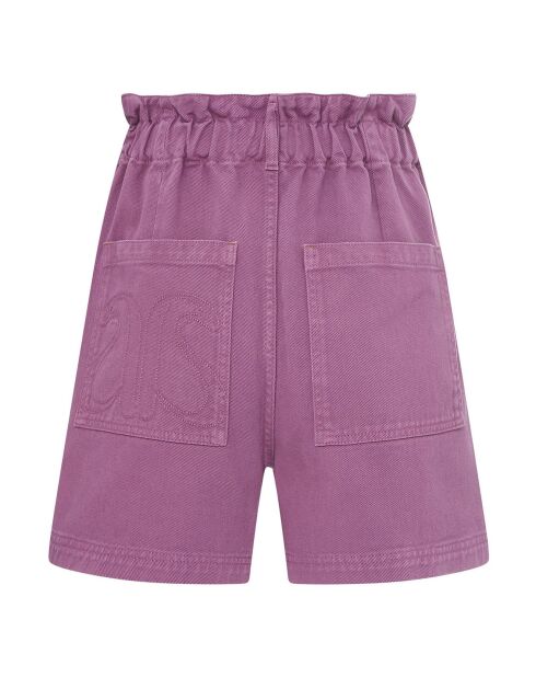 Short en Coton Bio Isa prune