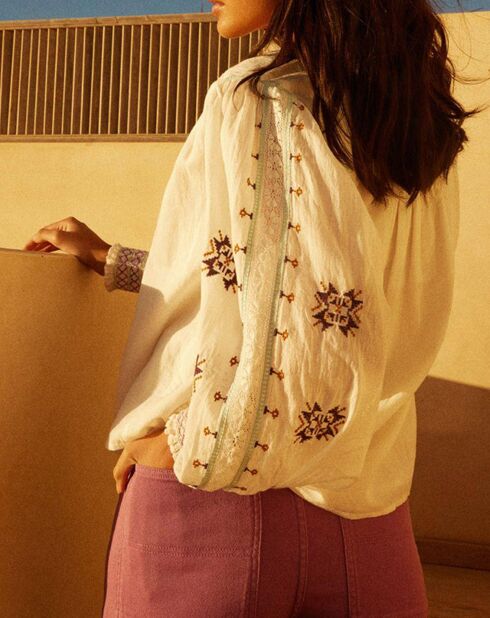 Pantaloncini Isa Plum in cotone biologico