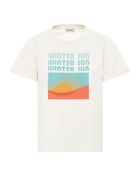 T-Shirt en Coton Bio Jade ivoire