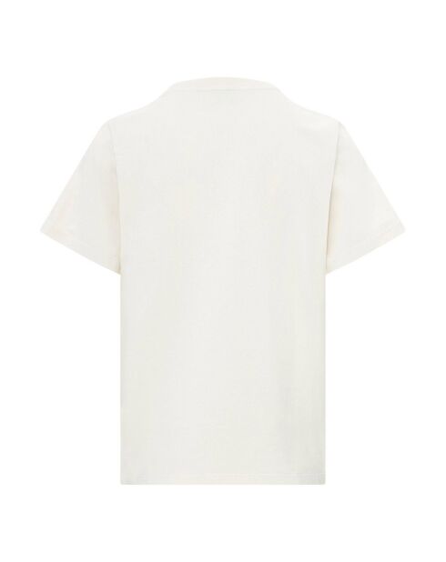 T-Shirt en Coton Bio Jade ivoire