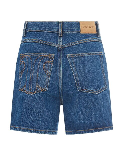 Jane Denim Stonewash-Jeansshorts mit hoher Taille aus Bio-Baumwolle