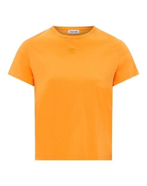 Herren-T-Shirt aus Bio-Baumwolle in Apricot
