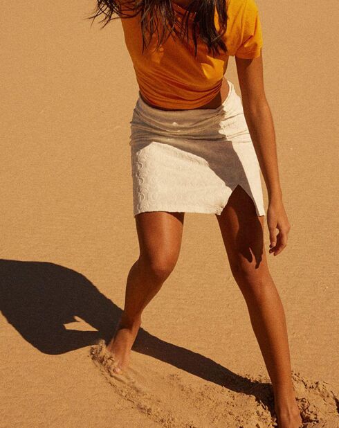 T-Shirt en Coton Bio Jen abricot