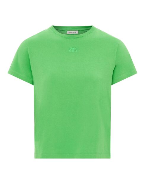 T-Shirt en Coton Bio Jen vert prairie