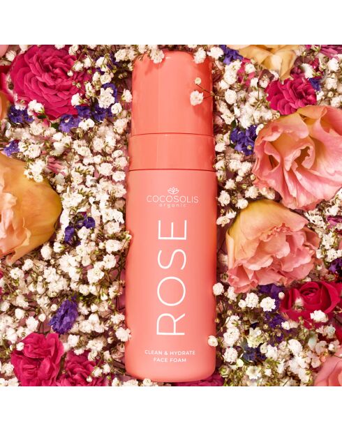 Espuma limpiadora hidratante Rose - 150 ml