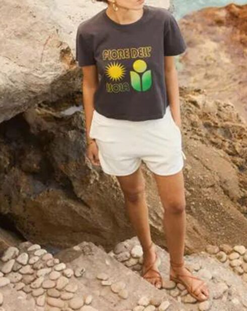 T-Shirt en Coton Bio Linda noir