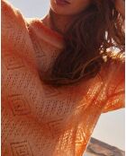 Pull en Laine mélangée Maggy orange