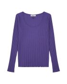 Top en Coton Bio Nora bleu indigo