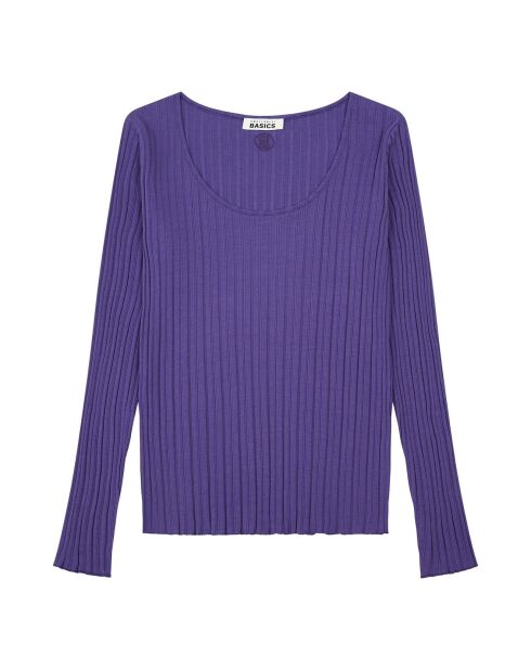 Top en Coton Bio Nora bleu indigo