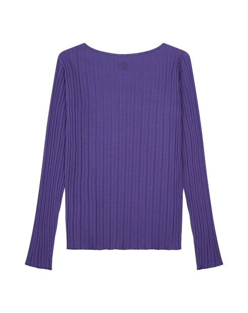 Top en Coton Bio Nora bleu indigo