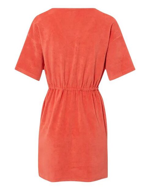 Robe en Coton Bio Portia corail