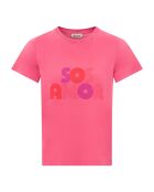 T-Shirt en Coton Bio Rosa rose fuschia