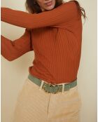 Sous- Pull en Coton Bio Tessala noisette